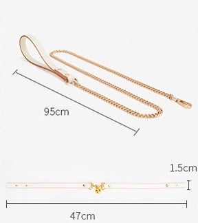 Leather Collar With Bell