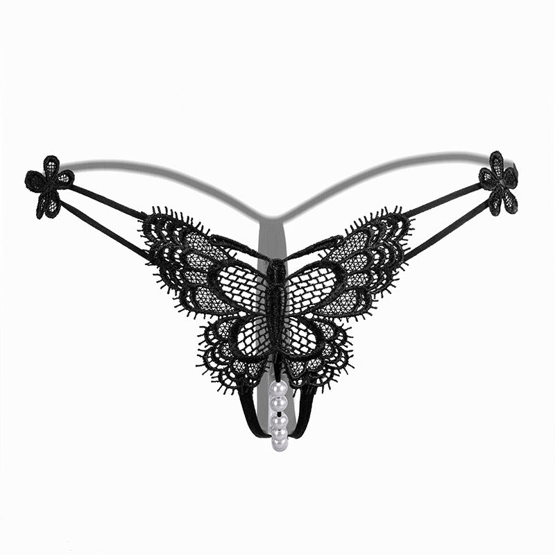 Butterfly Lace Pearl T Panty
