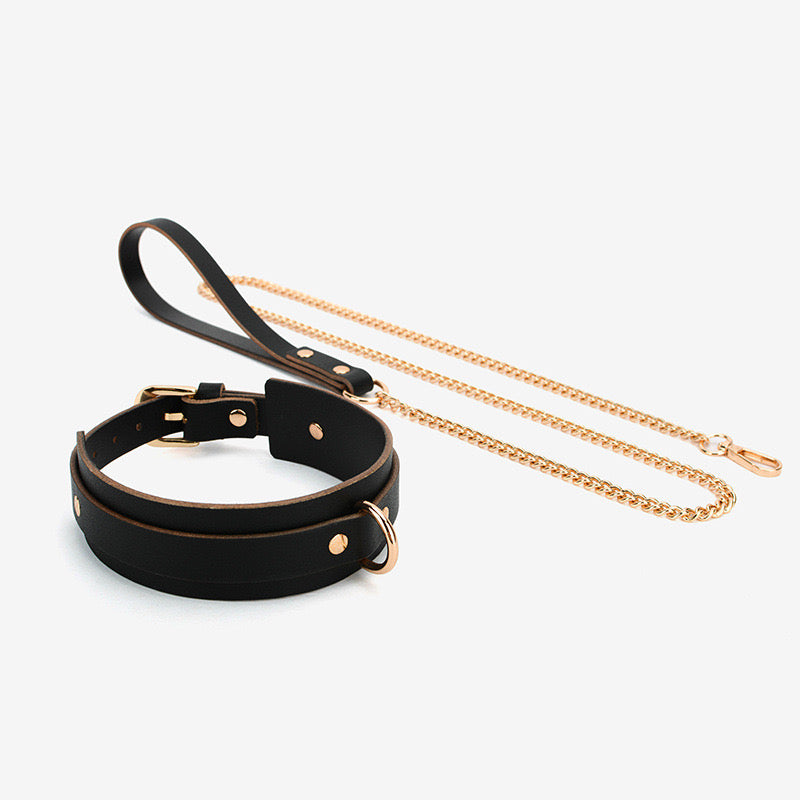 Classic Style Leather Collar