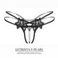 Lace Flower Pearl T Panty