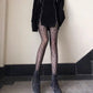 Black Leopard Print Pantyhose Stockings