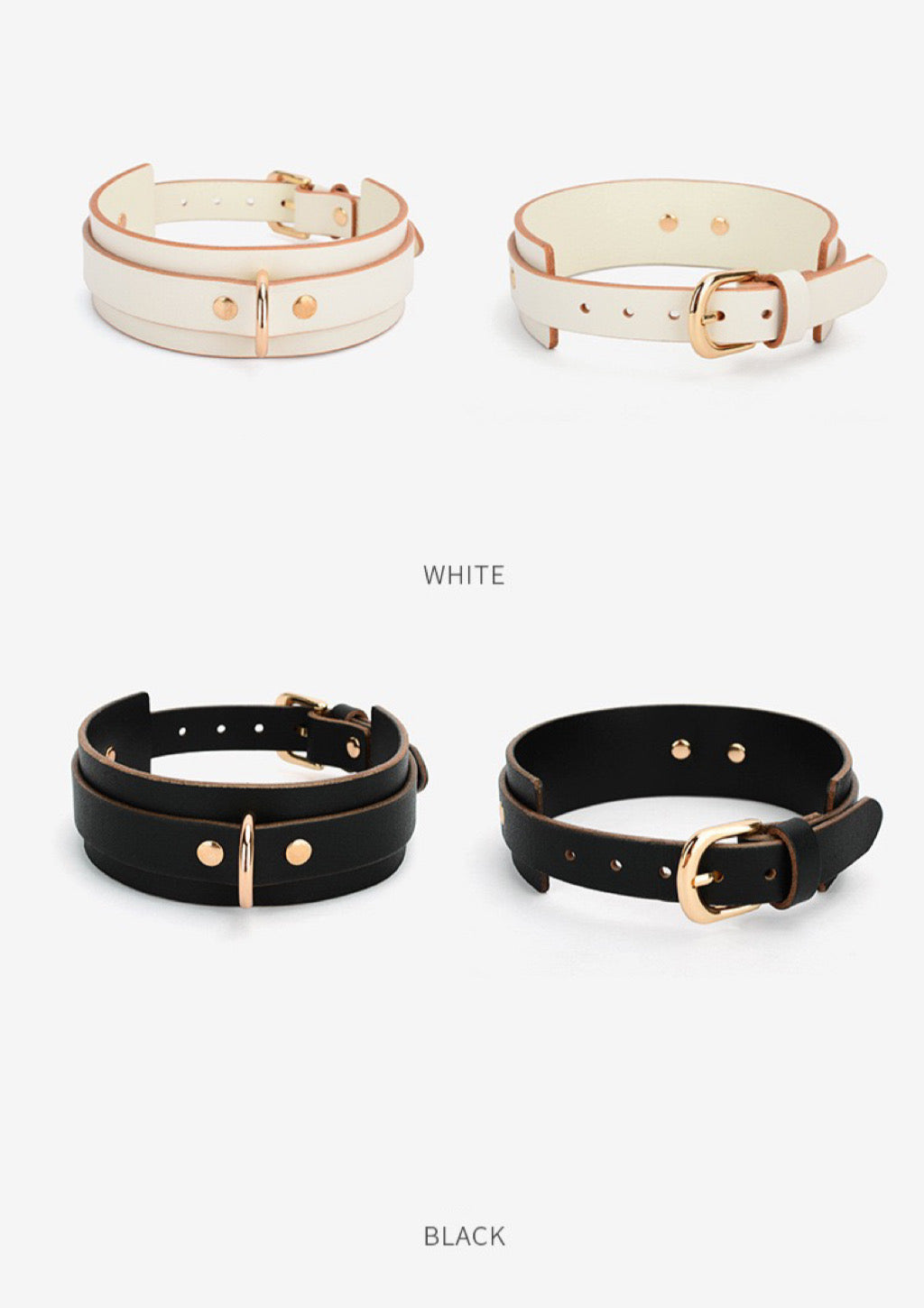 Classic Style Leather Collar