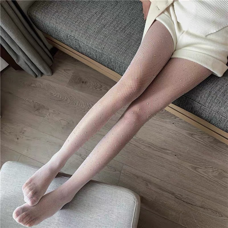 White Diamond Pantyhose Stockings