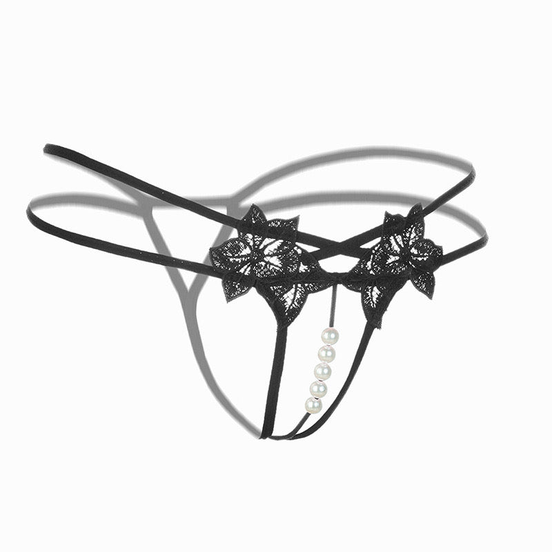 Lace Flower Pearl T Panty