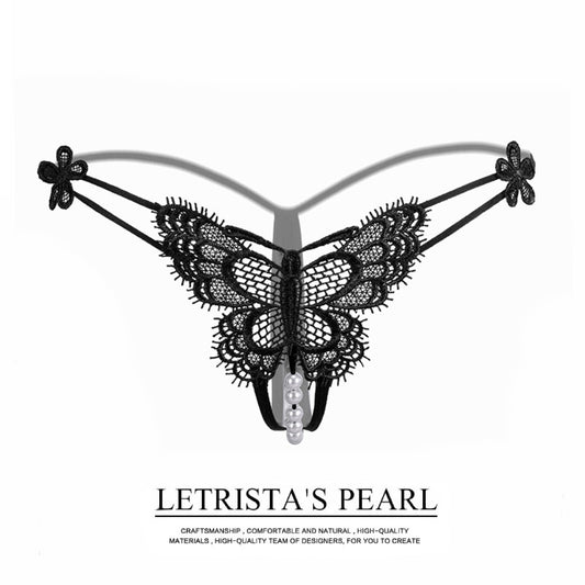 Butterfly Lace Pearl T Panty